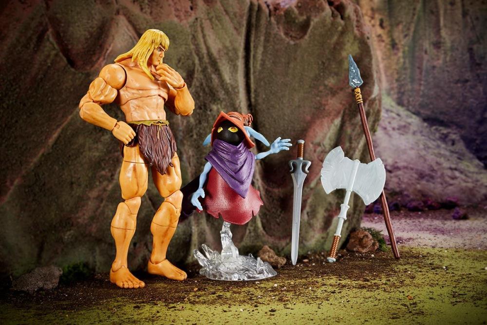 Masters of the Universe: Revelation Masterverse Deluxe Savage He-Man and Orko DAMAGE BOX