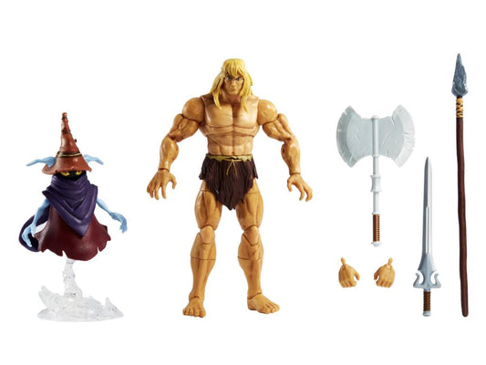 Masters of the Universe: Revelation Masterverse Deluxe Savage He-Man and Orko DAMAGE BOX