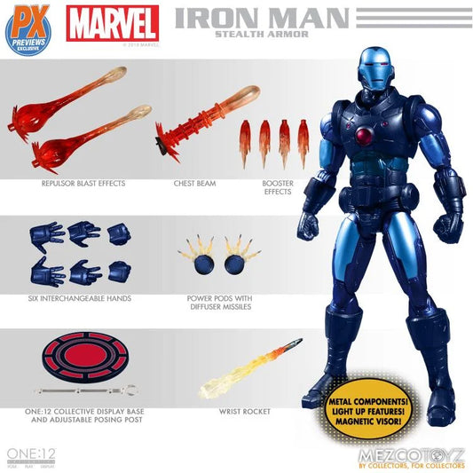 Marvel One:12 Collective Iron Man (Stealth Armor) PX Previews Exclusive